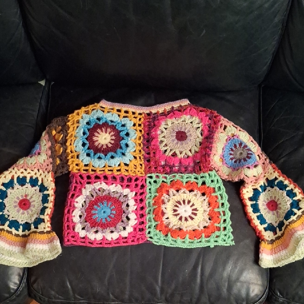 Multicolor Crochet Women's Sweater